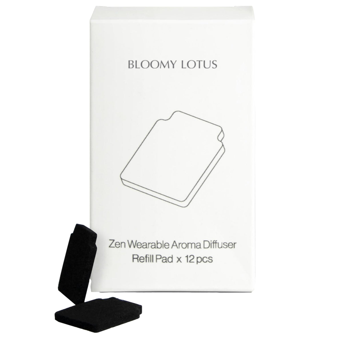 Bloomy Lotus The Zen Wearable Negative Ion Diffuser Refills, 12 ct