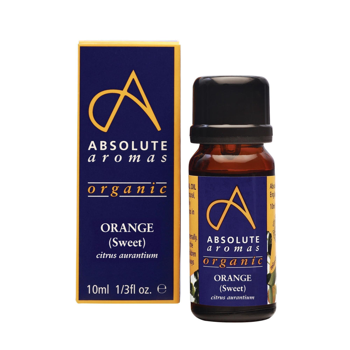 Aromatherapy 10 ml Absolute Aromas Organic Orange, Sweet Essential Oil 10ml