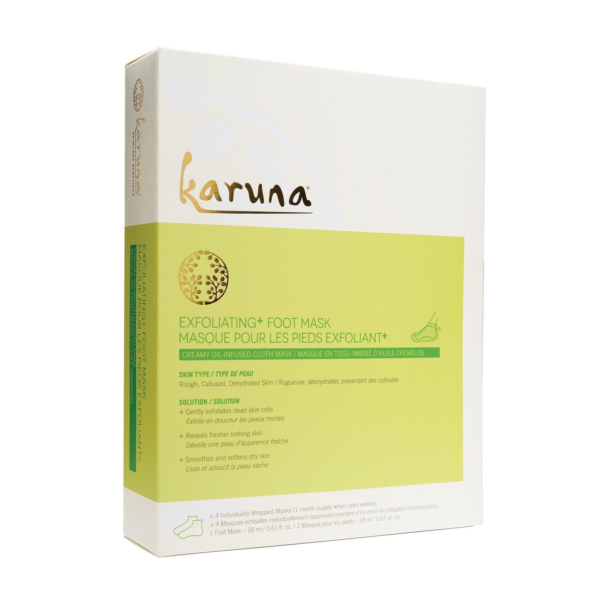 Exfoliants, Peels, Masks & Scr 4 Pack Karuna Exfoliating+ Foot Mask